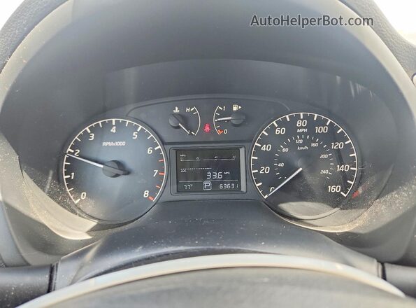3N1AB7AP8GY239317 2016 NISSAN SENTRA Silver Вид щитка приладів