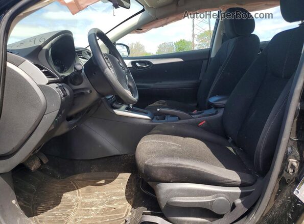 3N1AB7AP8GY270938 2016 NISSAN SENTRA Black წინა სალონის ხედი