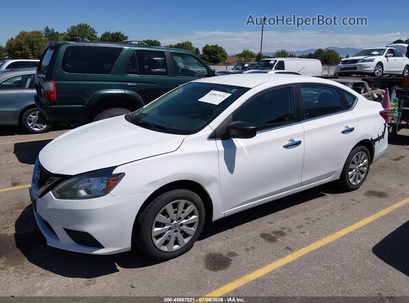 3N1AB7AP8GY281583 2016 NISSAN SENTRA White წინა მარცხენა ხედი სამი მეოთხედიდან