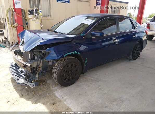 3N1AB7AP8GY334010 2016 NISSAN SENTRA Blue Vista tres cuartos delantera izquierda