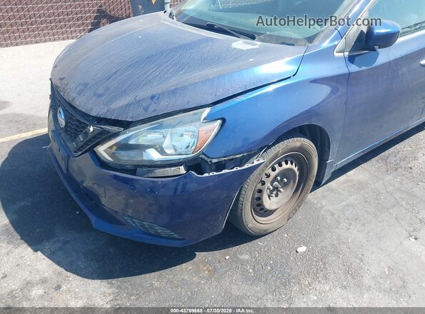 3N1AB7AP8GY334606 2016 NISSAN SENTRA Blue Widok zestawu wskaźników