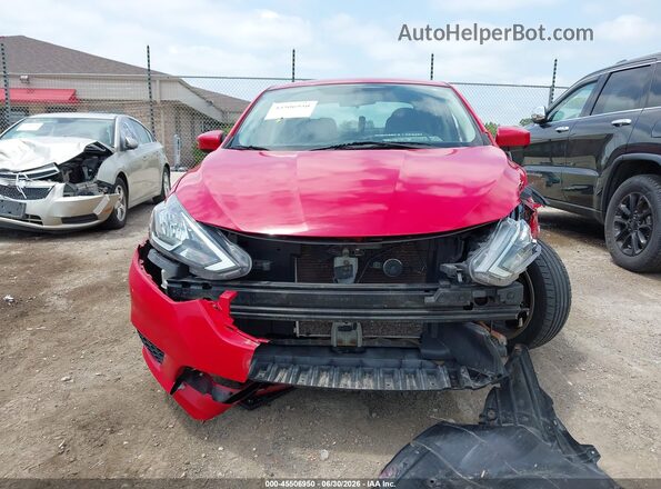 3N1AB7AP8HL694019 2017 NISSAN SENTRA Red Սարքավորումների վահանակի տեսք