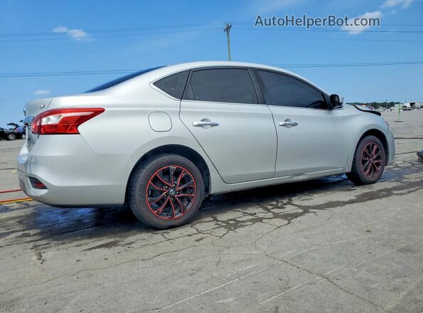 3N1AB7AP8HL694070 2017 NISSAN SENTRA Серебряный Задняя правая четверть
