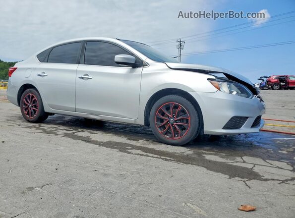 3N1AB7AP8HL694070 2017 NISSAN SENTRA Серебряный Передняя правая четверть
