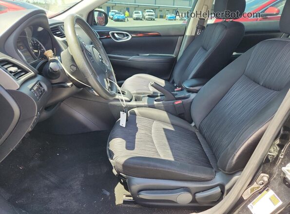 3N1AB7AP8HL716715 2017 NISSAN SENTRA Black Вид салону спереду