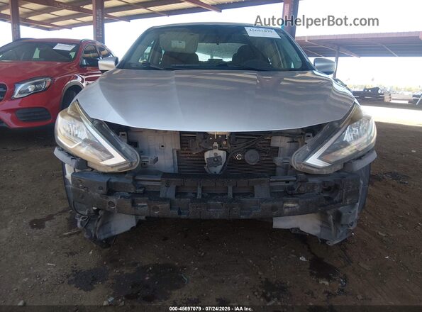 3N1AB7AP8HY226049 2017 NISSAN SENTRA Silver Widok wnętrza z tyłu