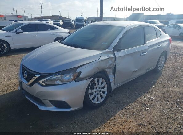 3N1AB7AP8HY255275 2017 NISSAN SENTRA Silver Передня ліва чверть