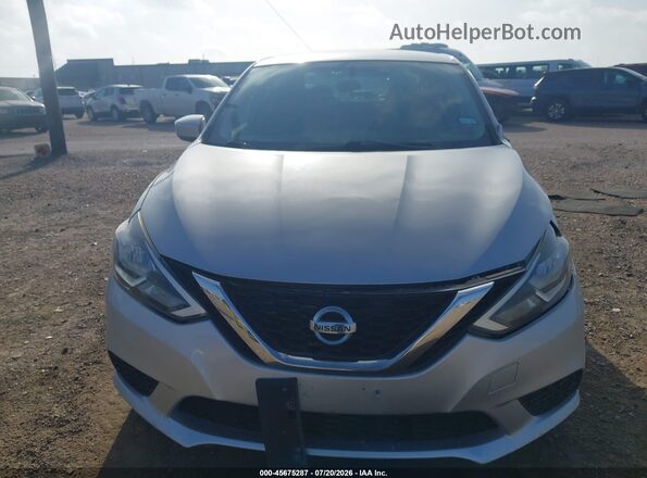 3N1AB7AP8HY255275 2017 NISSAN SENTRA Silver Вид щитка приладів