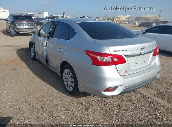 3N1AB7AP8HY255275 2017 NISSAN SENTRA Silver Задня ліва чверть