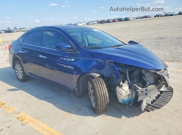 3N1AB7AP8HY255986 2017 NISSAN SENTRA Blue Przód prawy