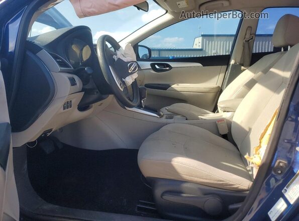 3N1AB7AP8HY255986 2017 NISSAN SENTRA Blue Widok wnętrza z przodu