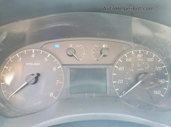 3N1AB7AP8HY255986 2017 NISSAN SENTRA Blue Widok zestawu wskaźników