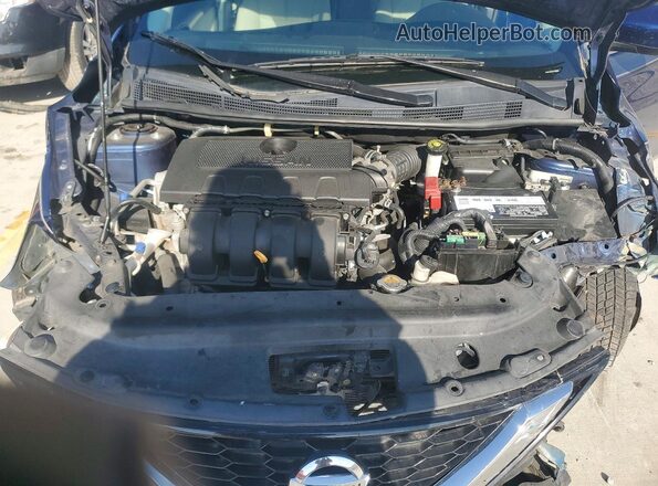 3N1AB7AP8HY255986 2017 NISSAN SENTRA Blue Widok wnętrza z tyłu