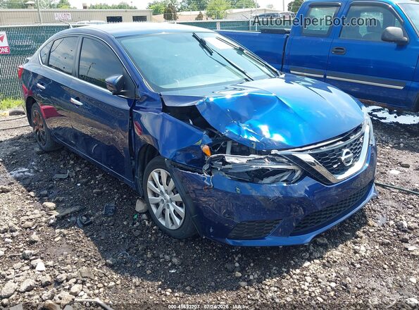 3N1AB7AP8HY293699 2017 NISSAN SENTRA Синий Вид спереди