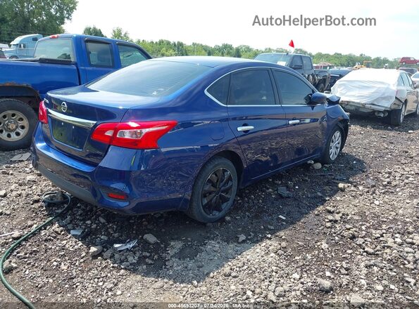 3N1AB7AP8HY293699 2017 NISSAN SENTRA Синий Задняя правая четверть