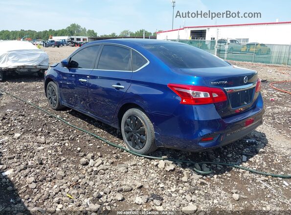 3N1AB7AP8HY293699 2017 NISSAN SENTRA Синий Задняя левая четверть