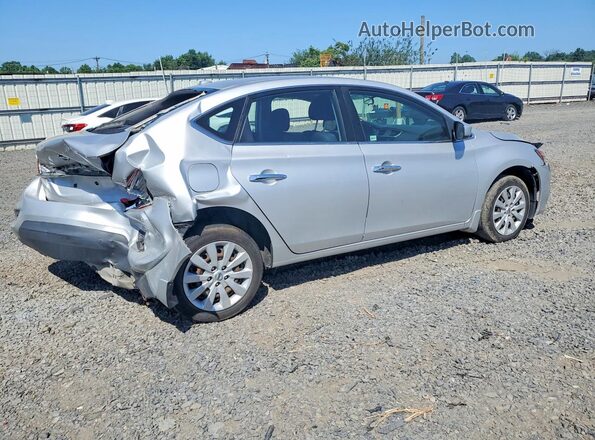 3N1AB7AP8HY301560 2017 NISSAN SENTRA Silver Задня права чверть