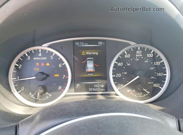 3N1AB7AP8HY301560 2017 NISSAN SENTRA Silver Вид щитка приладів