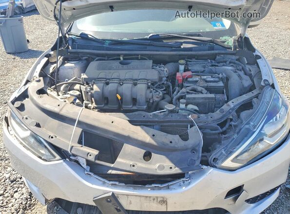 3N1AB7AP8HY301560 2017 NISSAN SENTRA Silver Вид задньої частини салону