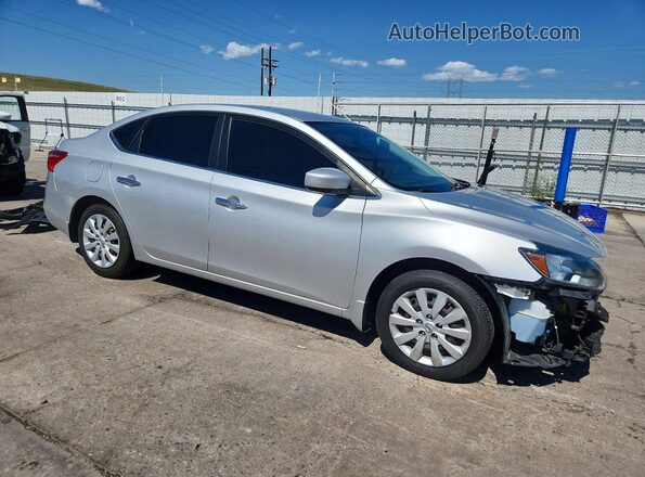 3N1AB7AP8HY309528 2017 NISSAN SENTRA Silver Передня права чверть