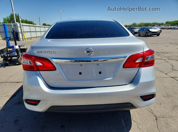 3N1AB7AP8HY309528 2017 NISSAN SENTRA Silver Вид ззаду
