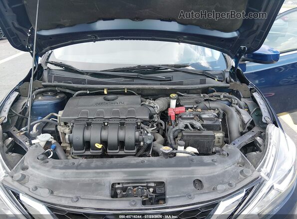 3N1AB7AP8HY325664 2017 NISSAN SENTRA Blue Հետևի տեսք