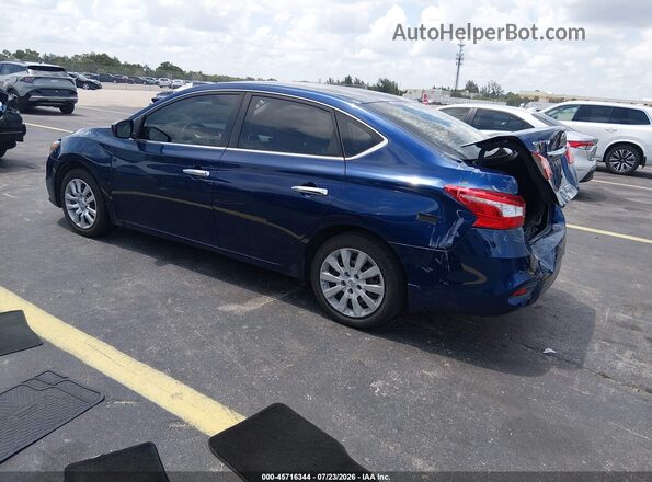 3N1AB7AP8HY325664 2017 NISSAN SENTRA Blue Հետևի ձախ