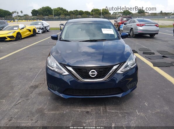 3N1AB7AP8HY325664 2017 NISSAN SENTRA Blue Սարքավորումների վահանակի տեսք