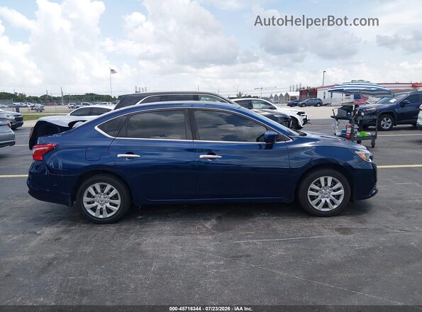 3N1AB7AP8HY325664 2017 NISSAN SENTRA Blue Սալոնի հետևի տեսք