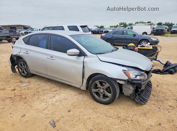 3N1AB7AP8HY332971 2017 NISSAN SENTRA Silver Передня права чверть