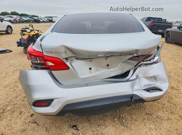 3N1AB7AP8HY332971 2017 NISSAN SENTRA Silver Вид ззаду