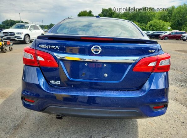 3N1AB7AP8HY348037 2017 NISSAN SENTRA Blue Widok z tyłu