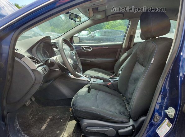 3N1AB7AP8HY348037 2017 NISSAN SENTRA Blue Widok wnętrza z przodu
