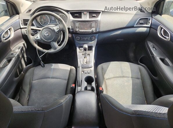 3N1AB7AP8HY348037 2017 NISSAN SENTRA Blue Widok deski rozdzielczej