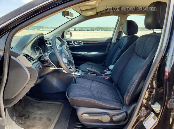 3N1AB7AP8HY350564 2017 NISSAN SENTRA Black Front interior view