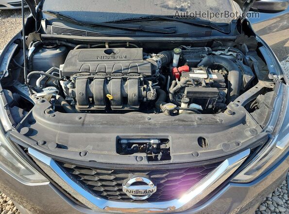 3N1AB7AP8HY355540 2017 NISSAN SENTRA Gray უკანა სალონის ხედი