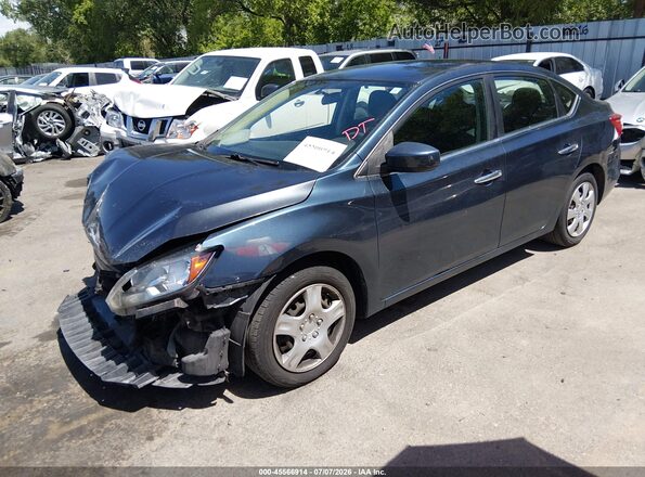 3N1AB7AP8HY359538 2017 NISSAN SENTRA Blue Front left
