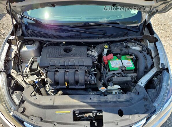 3N1AB7AP8HY363413 2017 NISSAN SENTRA Silver უკანა სალონის ხედი