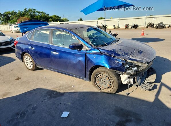 3N1AB7AP8HY388716 2017 NISSAN SENTRA Blue წინა მარჯვენა