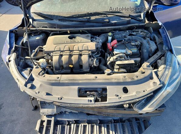 3N1AB7AP8HY388716 2017 NISSAN SENTRA Blue უკანა სალონის ხედი