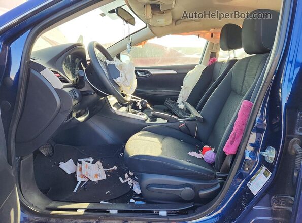 3N1AB7AP8HY388716 2017 NISSAN SENTRA Blue წინა სალონის ხედი