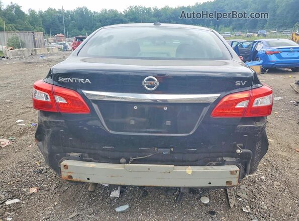 3N1AB7AP8HY389056 2017 NISSAN SENTRA Black Вид ззаду