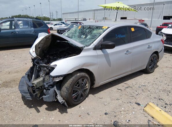 3N1AB7AP8HY400041 2017 NISSAN SENTRA Silver Vista tres cuartos delantera izquierda