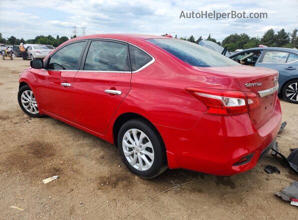 3N1AB7AP8JL616880 2018 NISSAN SENTRA Red Tył lewy