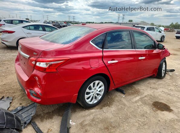 3N1AB7AP8JL616880 2018 NISSAN SENTRA Red Tył prawy