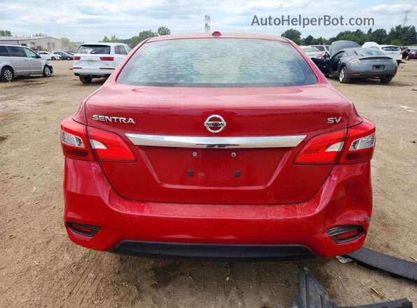 3N1AB7AP8JL616880 2018 NISSAN SENTRA Red Widok z tyłu