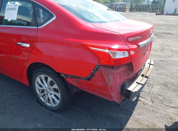 3N1AB7AP8JL617513 2018 NISSAN SENTRA Red წინა ხედი