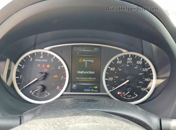 3N1AB7AP8JL626406 2018 NISSAN SENTRA White Вид щитка приладів