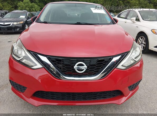 3N1AB7AP8JL627362 2018 NISSAN SENTRA Red Դիմացի տեսք