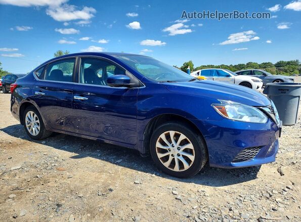 3N1AB7AP8JL651662 2018 NISSAN SENTRA Blue Delantero derecho